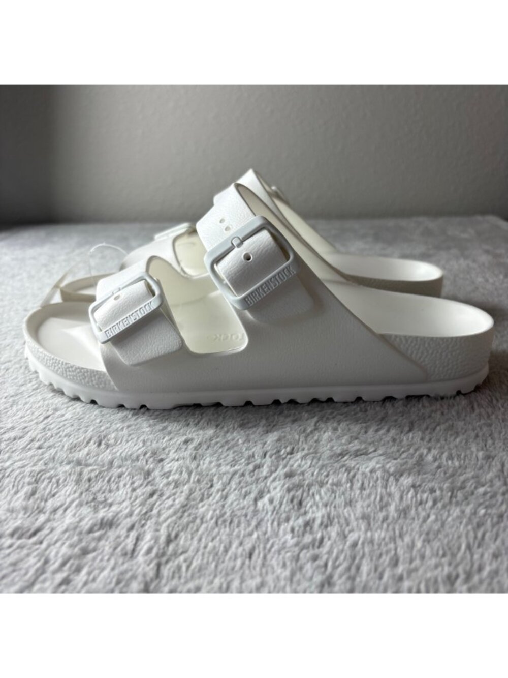 Birkenstock Arizona EVA 38 White New with tags Boho Summer 7.5 8 - Picture 2 of 9